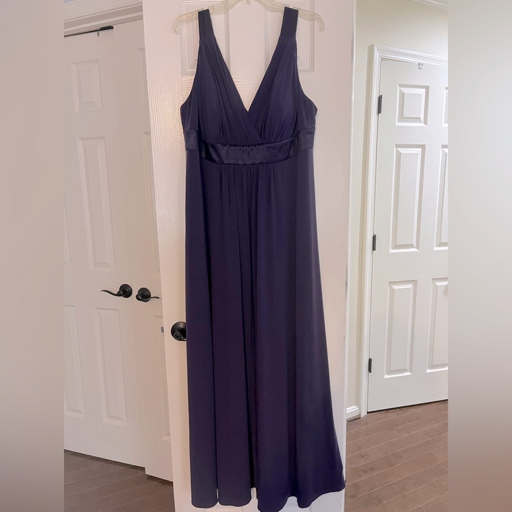 David's Bridal Deep Purple Gown